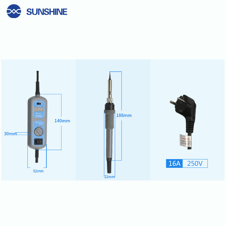 Uniqkart SS-928D 60W Portable Thermostat Solder Iron for Mobile Phone Repair Tools