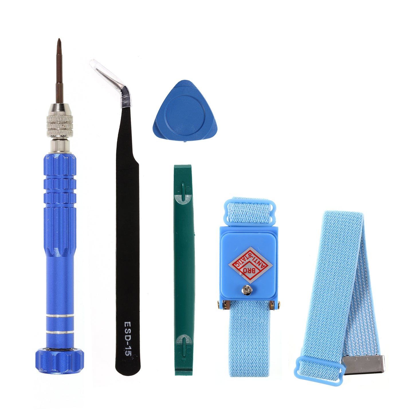 IPARTSEXPERT Silicone Maintenance Pad + Screwdriver Repair Tool Set with Straps, Tweezer &amp; Scraper