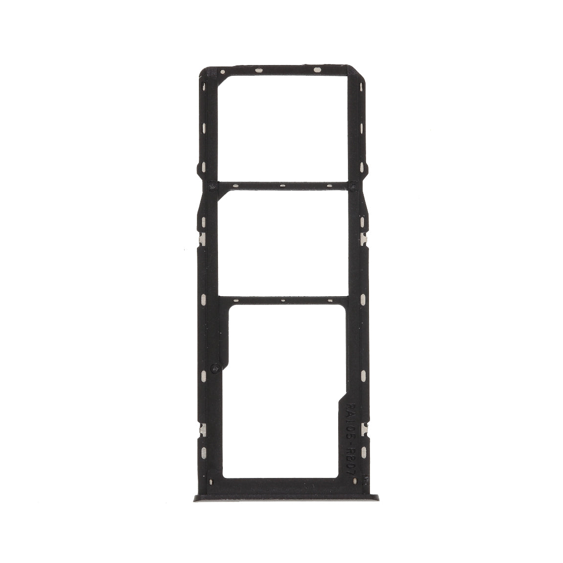OEM Dual SIM Card + Micro SD Card Tray Holders Part for Oppo Realme 5 - Black
