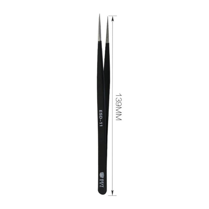 Best ESD Series Precision Anti-static Stainless Steel Tweezers - ESD-11