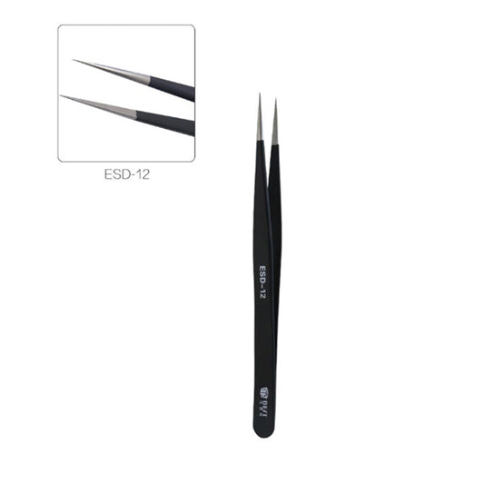 Best ESD Series Precision Anti-static Stainless Steel Tweezers - ESD-12