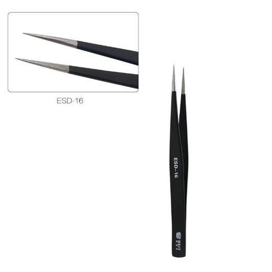 Best ESD Series Precision Anti-static Stainless Steel Tweezers - ESD-16
