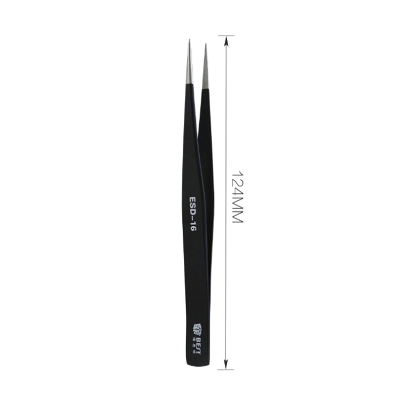 Best ESD Series Precision Anti-static Stainless Steel Tweezers - ESD-16