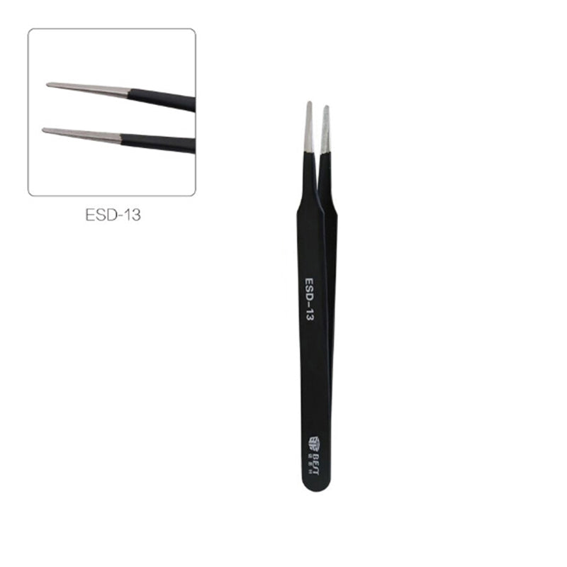 Best ESD Series Precision Anti-static Stainless Steel Tweezers - ESD-13