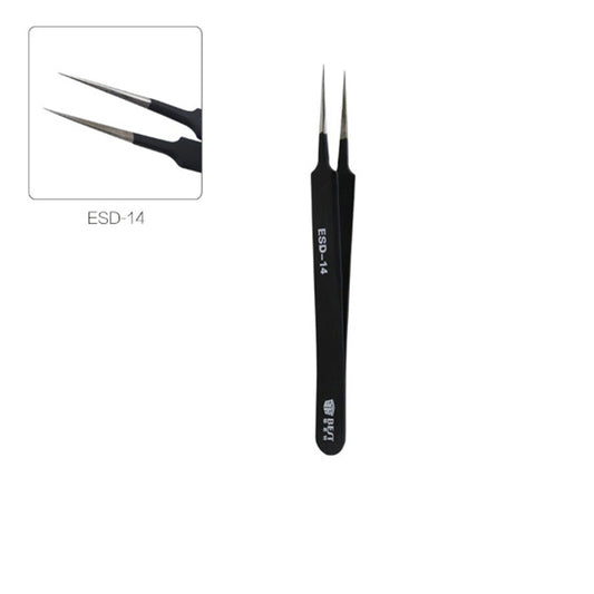 Best ESD Series Precision Anti-static Stainless Steel Tweezers - ESD-14