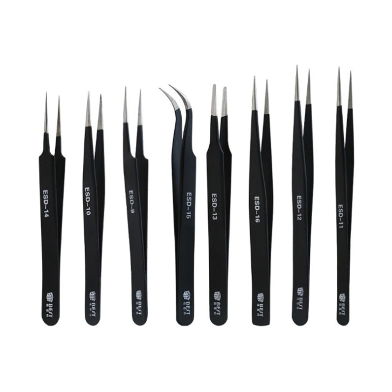 Best ESD Series Precision Anti-static Stainless Steel Tweezers - ESD-14