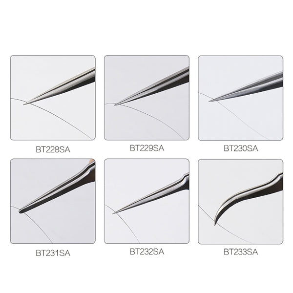 Best Anti-static Precision Stainless Steel Matte Tweezers - BT233SA