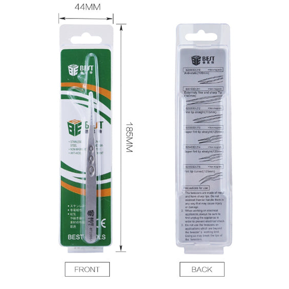 Best Anti-static Precision Stainless Steel Matte Tweezers - BT231SA