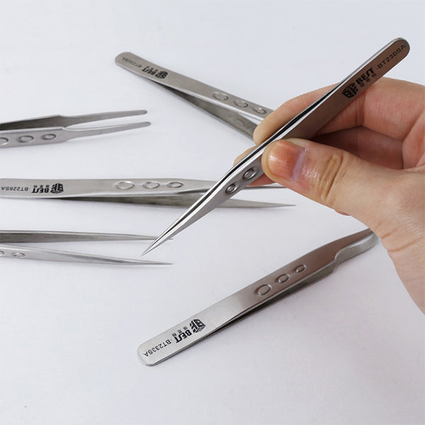 Best Anti-static Precision Stainless Steel Matte Tweezers - BT229SA