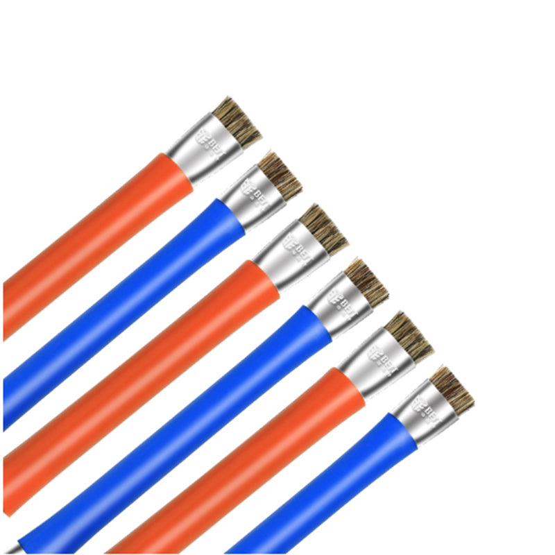 Best BST-71 Double-end Cleaning Brush Boar Bristle Hair Brush Anti-static Cleaning Brush - Random Color