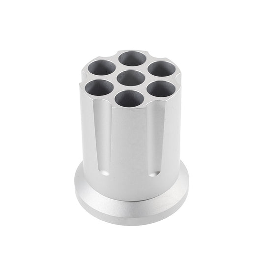 Screwdriver Organizer Non-slip Metal Base Rotating Tool Holder - Silver
