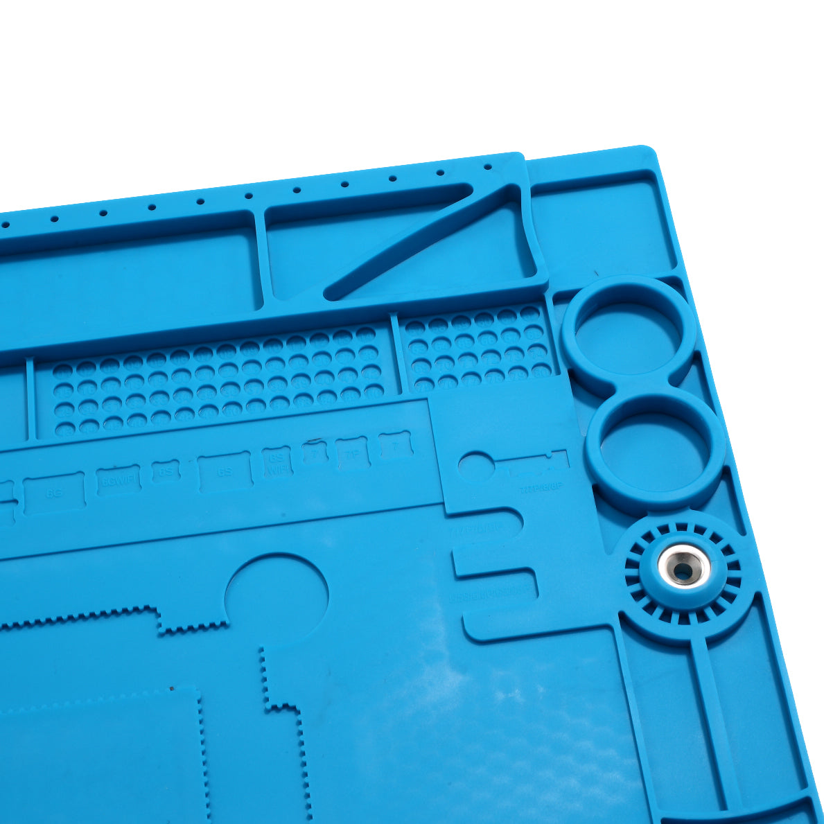 TE-505 Silicone Repair Mat Magnetic Soldering Pad Heat Insulation for Electronics Repair