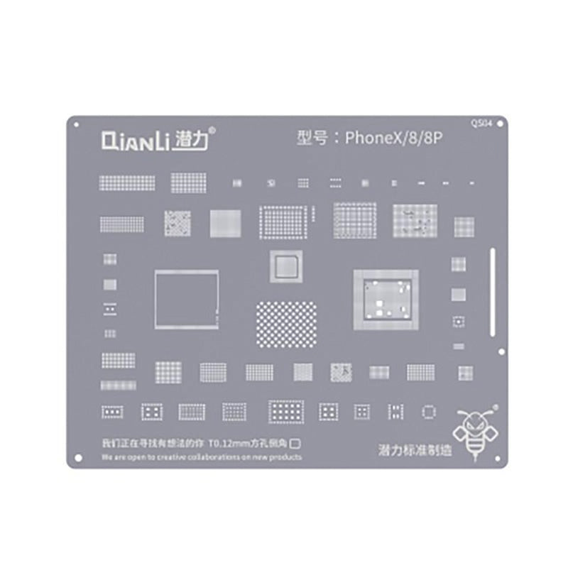 Bumblebee Stencils IC Chip BGA Reballing Stencil Solder Template for iPhone 8/8 Plus/iPhone X