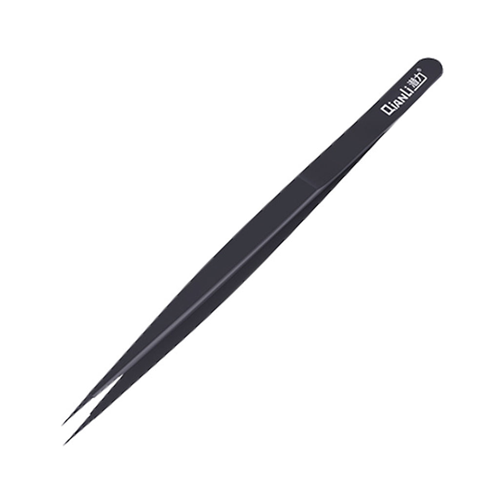 Uniqkart INEEZY FX-03 0.15mm Fine Type Hand-polished Non-magnetic Precision Stainless Steel Tweezers for Jump Wire