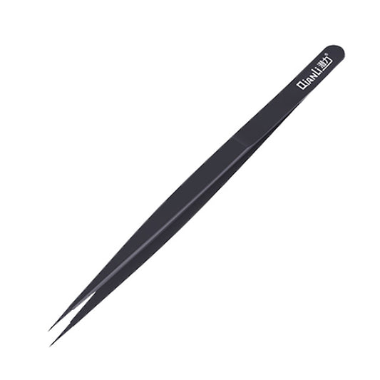 Uniqkart INEEZY FX-03 0.15mm Fine Type Hand-polished Non-magnetic Precision Stainless Steel Tweezers for Jump Wire