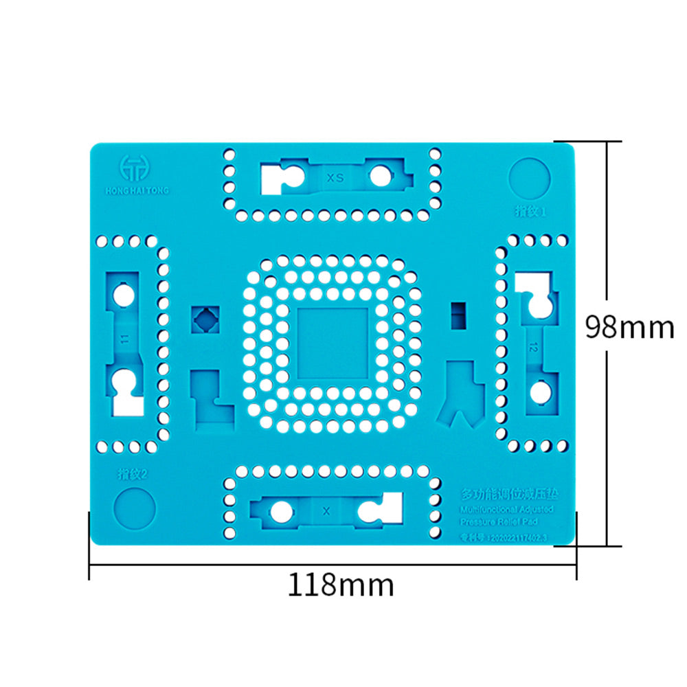 Multifunctional Magic Mat Silicone Pad for iPhone X/XS/11/12 Face ID Dot Matrix Camera CPU Planting Tin Fingerprint Repair