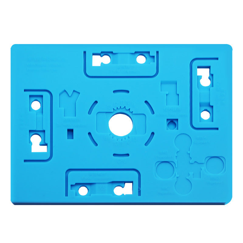 13x10cm Magic Mat Multi-functional CPU Planting Tin Fingerprint Heat Insulation Repair Silicone Pad