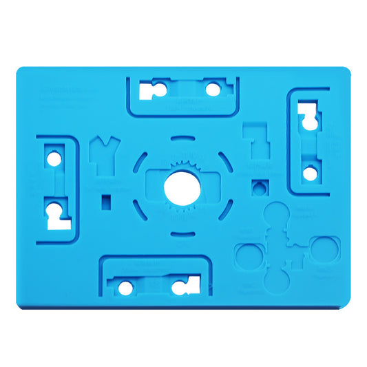 13x10cm Magic Mat Multi-functional CPU Planting Tin Fingerprint Heat Insulation Repair Silicone Pad