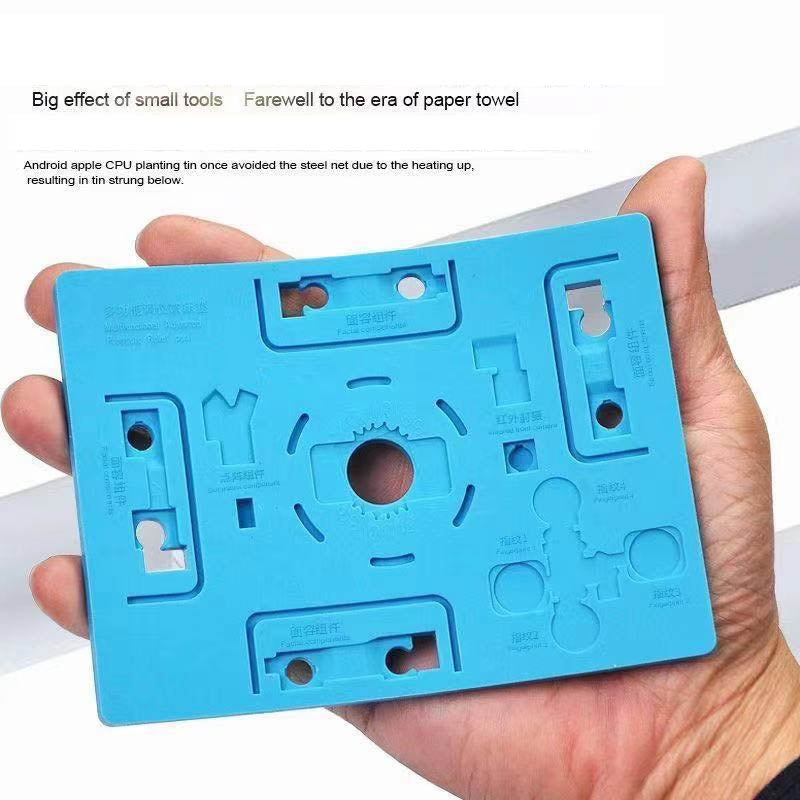 13x10cm Magic Mat Multi-functional CPU Planting Tin Fingerprint Heat Insulation Repair Silicone Pad