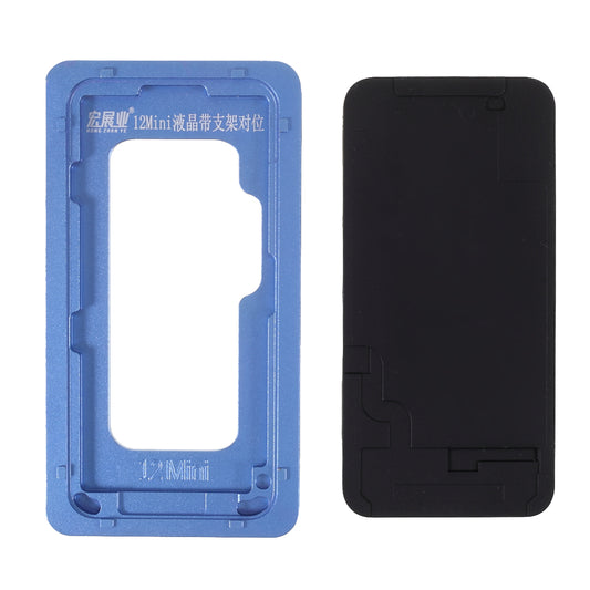 Metal LCD Touch Screen Laminating Mould + Protective Pad for iPhone 12 mini 5.4 inch