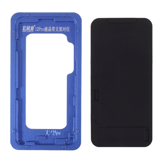 Metal LCD Touch Screen Alignment Mould Holder + Protective Pad for iPhone 12 Pro 6.1 inch