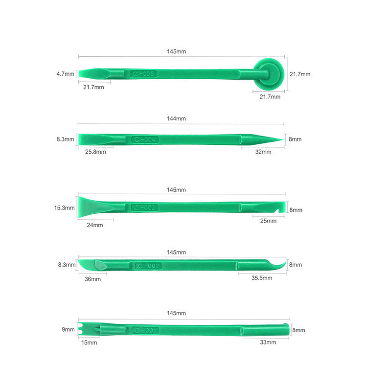Uniqkart RL-049C 10-in-1 Multifunctional Double-End Disassembly Tool Set