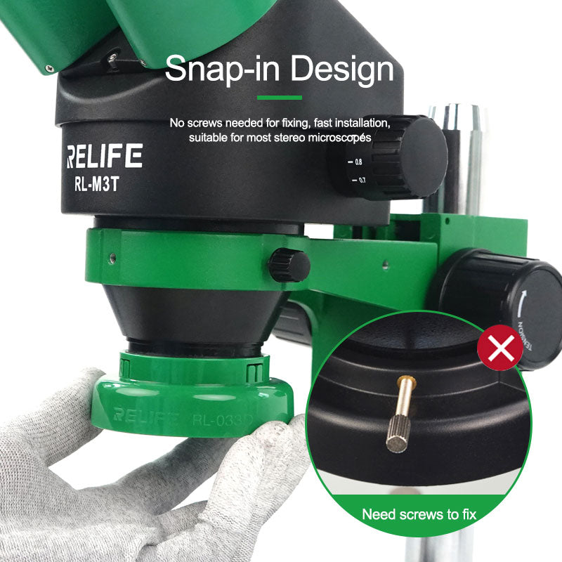 Relife RL-033D Touch Switch Snap-in Design Microscope Light Source with Anti-Dust Lens Intensive Spotlight LED Microscope Light