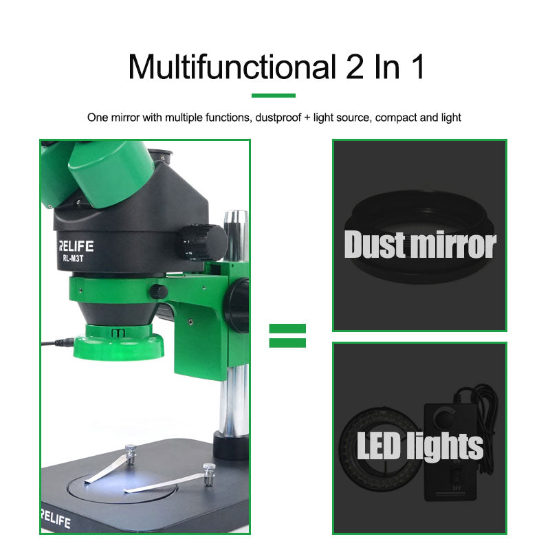 Relife RL-033D Touch Switch Snap-in Design Microscope Light Source with Anti-Dust Lens Intensive Spotlight LED Microscope Light