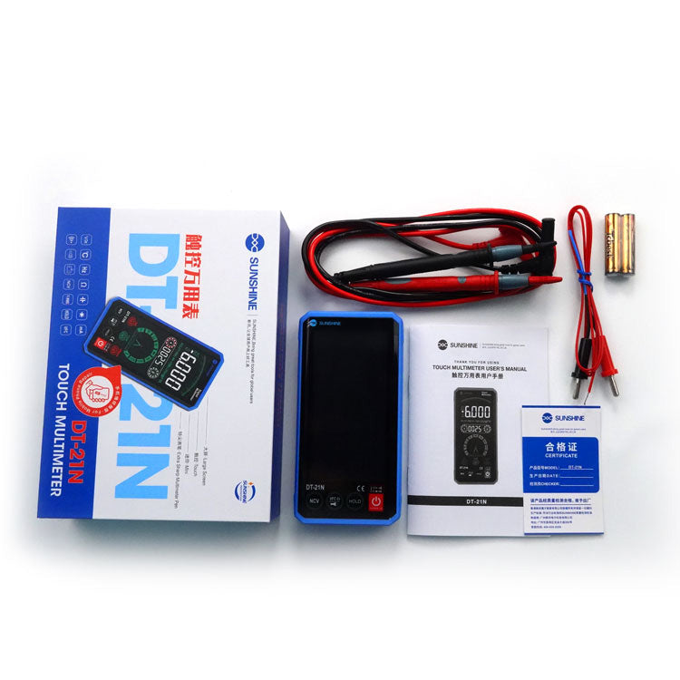 Uniqkart DT-21N Sensitive Reverse-Display Touch Screen Multimeter Automatic Recognition Instrument Tester for Repair Tools