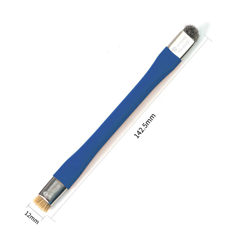 Uniqkart SS-022B Double Head Brush Anti-Static Motherboard PCB Cleaning Brush Mobile Phone Repair Tool