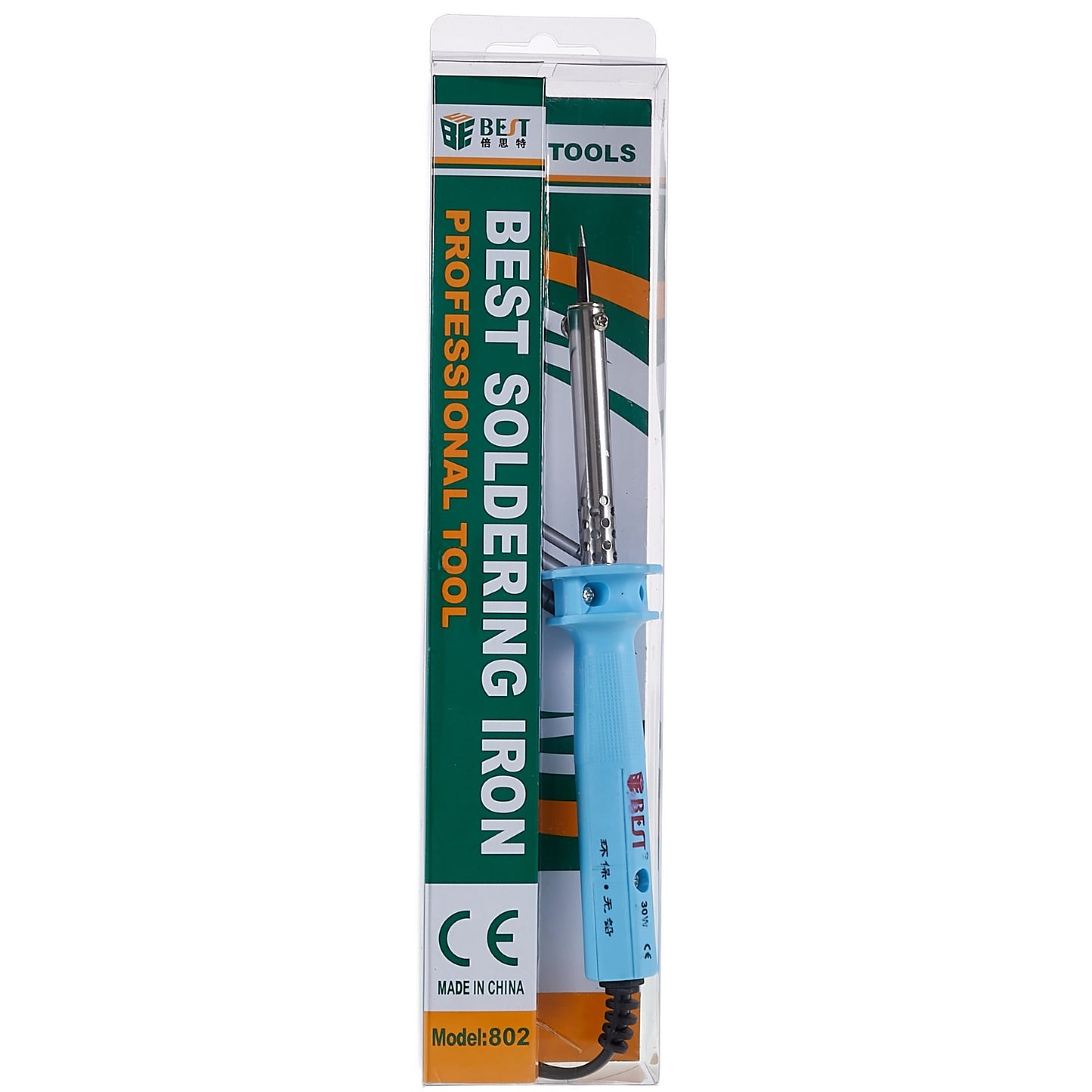 Best BST-802 30W 110V/220V Lead-Free Electric Soldering Iron Kit Welding Solder Pen - EU Plug