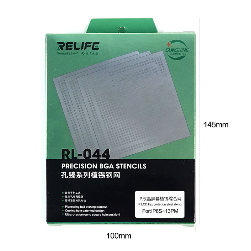 Relife RL-044 LCD Screen/Original Color/Face IC Planting Tin Network Mesh for iPhone 6S - 13 Pro Max