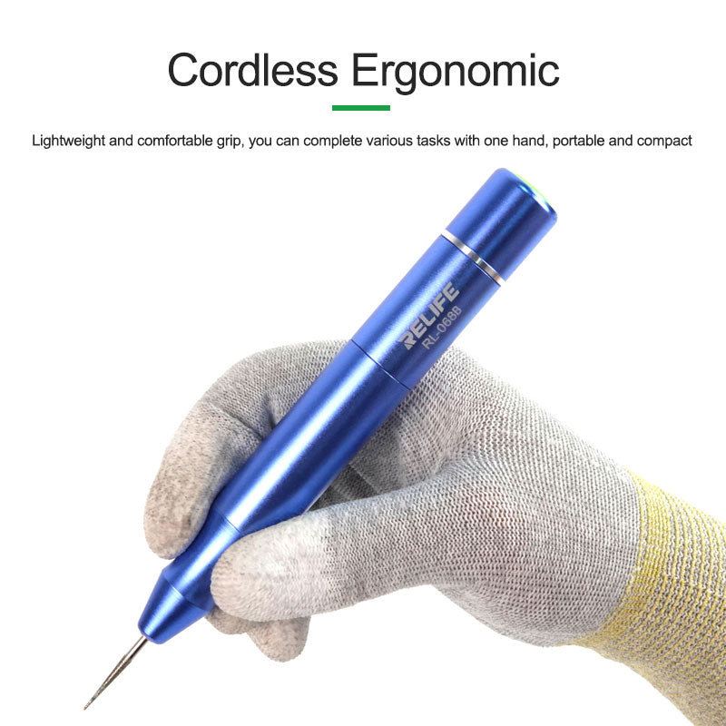 Relife RL-068B Smart Mini Electric Polishing Pen Cutting Grinding Engraving Kit for Motherboard Repair Tools