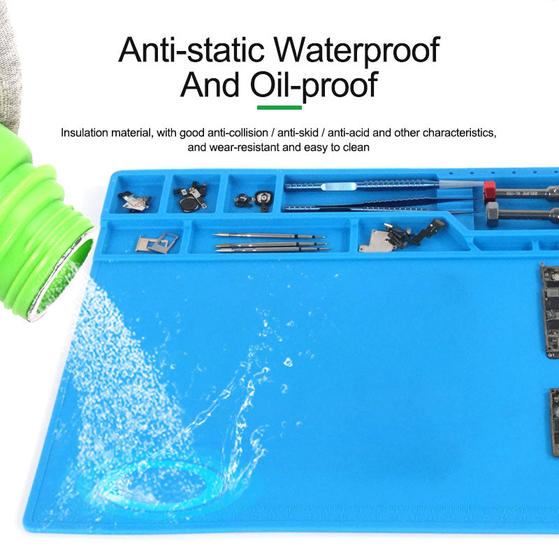 Relife RL-160A Insulation Silicone Soldering Repair Mat Heat Resistant Work Pad for Phone PCB Repair