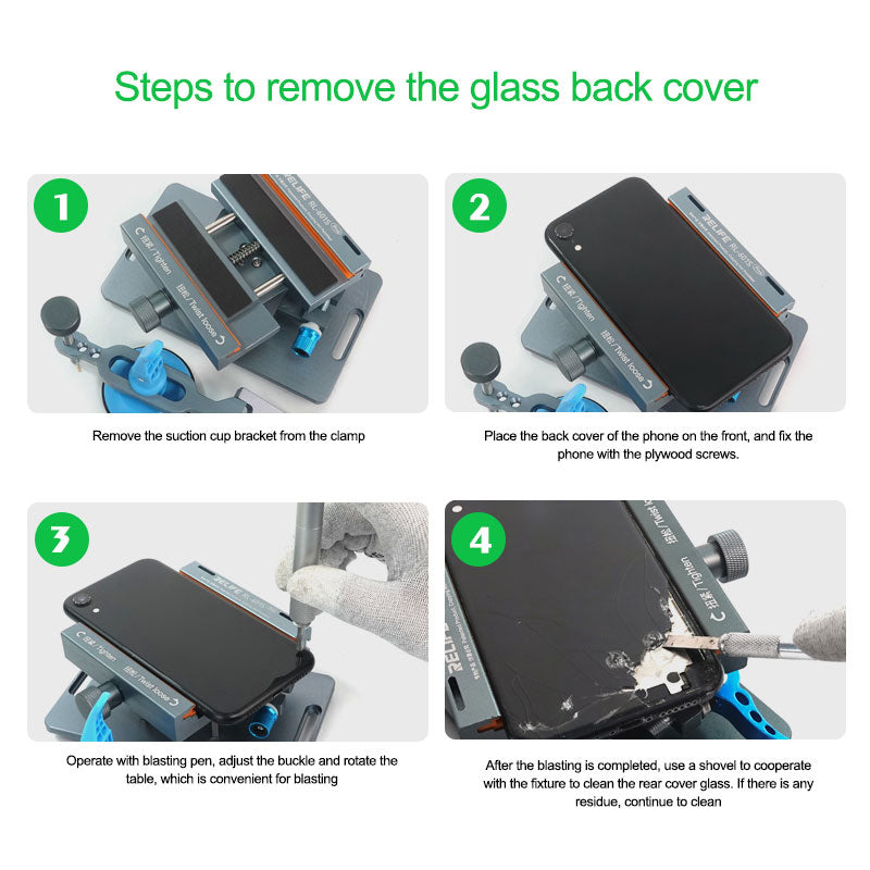 Relife RL-601S Plus Multifunctional Dismantling Screen Fixture Mobile Phone LCD Screen Heating Free Screen Removal Back Cover Clamp