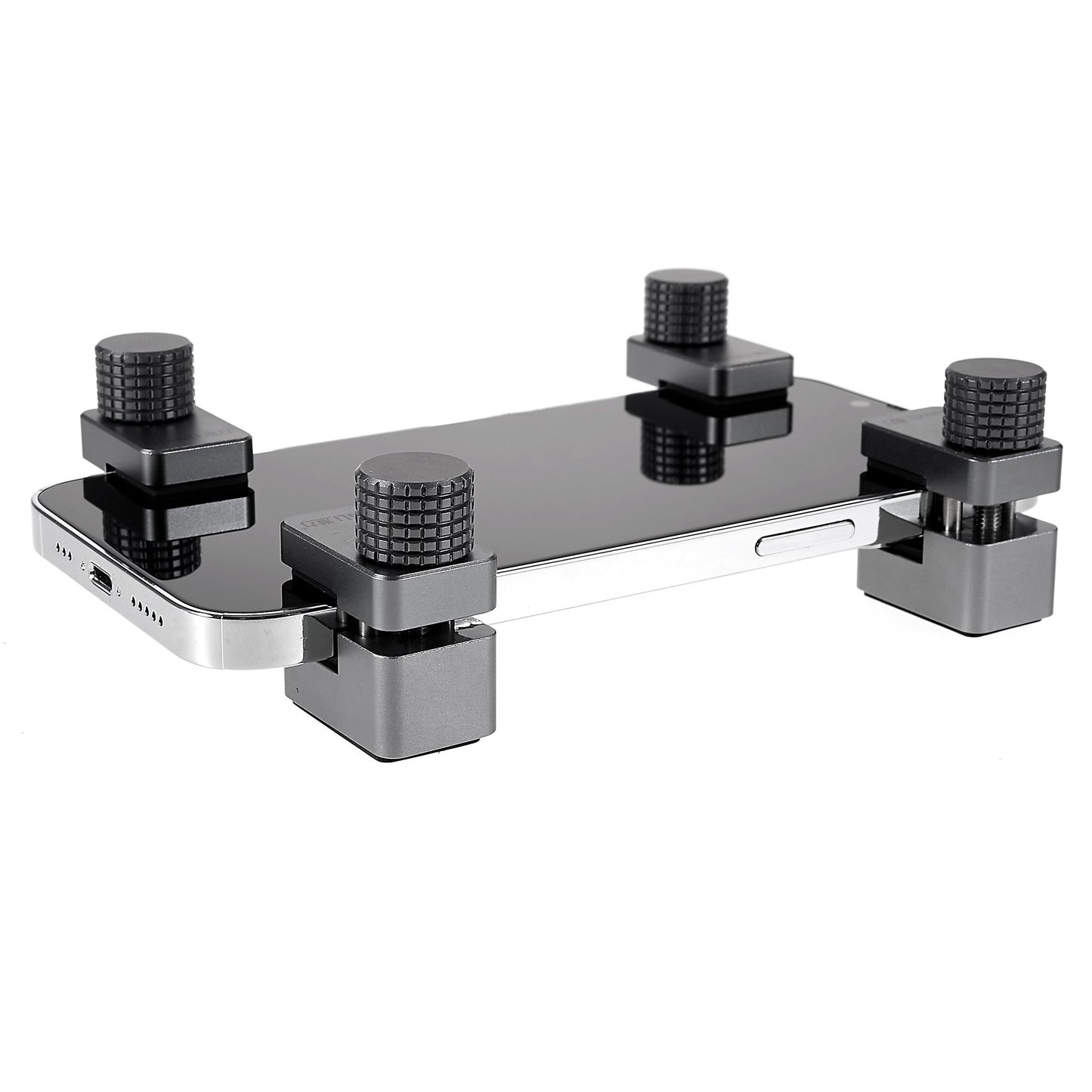 Uniqkart iClamp Plus 4Pcs / Set Cell Phone LCD Fix Clamp Alloy Screen Clip Compatible with Mobile Phones Tablets