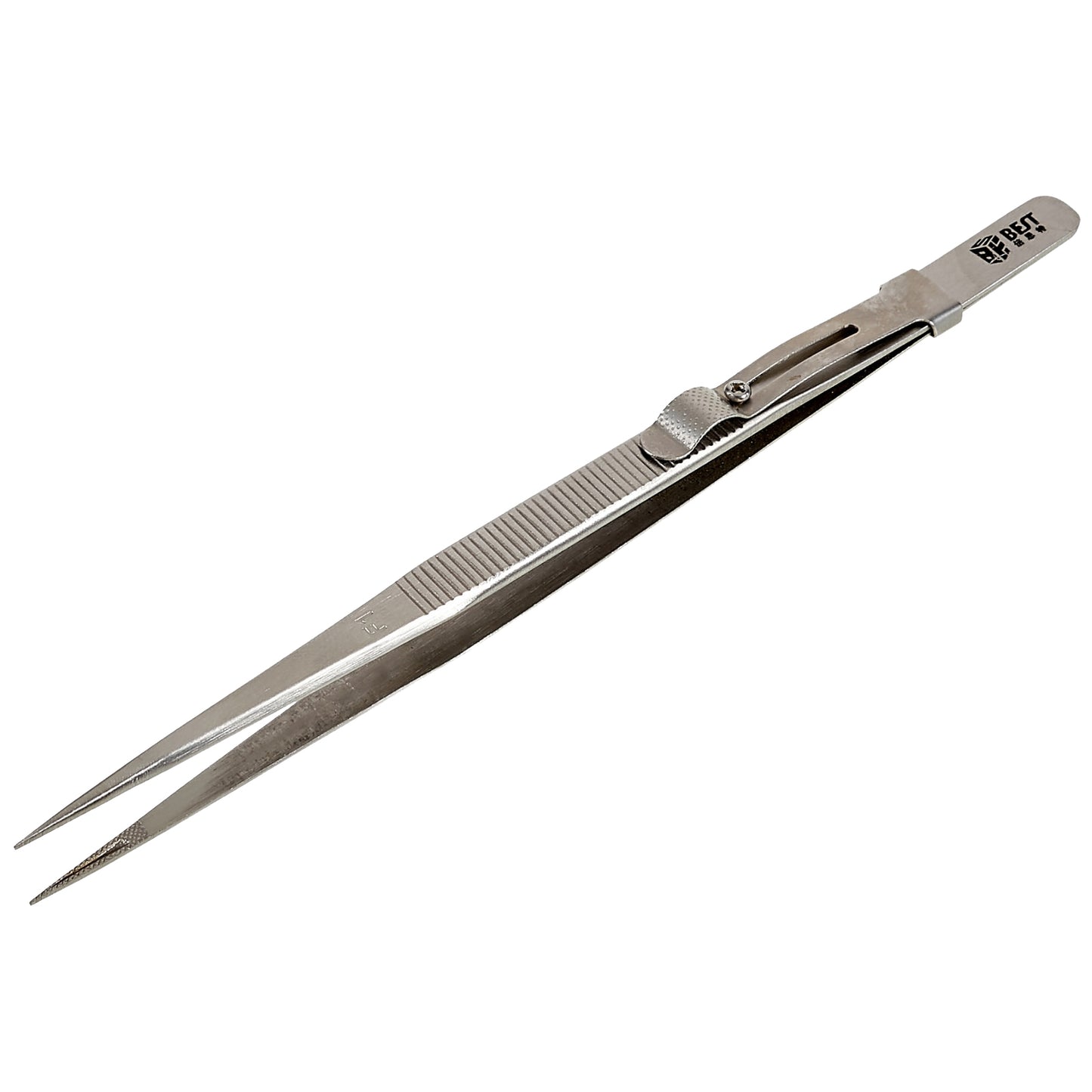 Uniqkart BST-F1 202 Stainless Steel Tweezers Slide Buckle Design Diamond Gem Jewelry Making Craft Tool