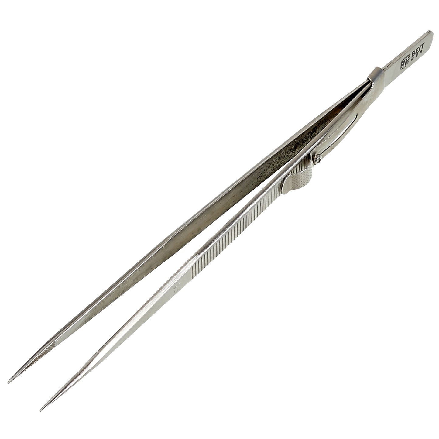 Uniqkart BST-F1 202 Stainless Steel Tweezers Slide Buckle Design Diamond Gem Jewelry Making Craft Tool