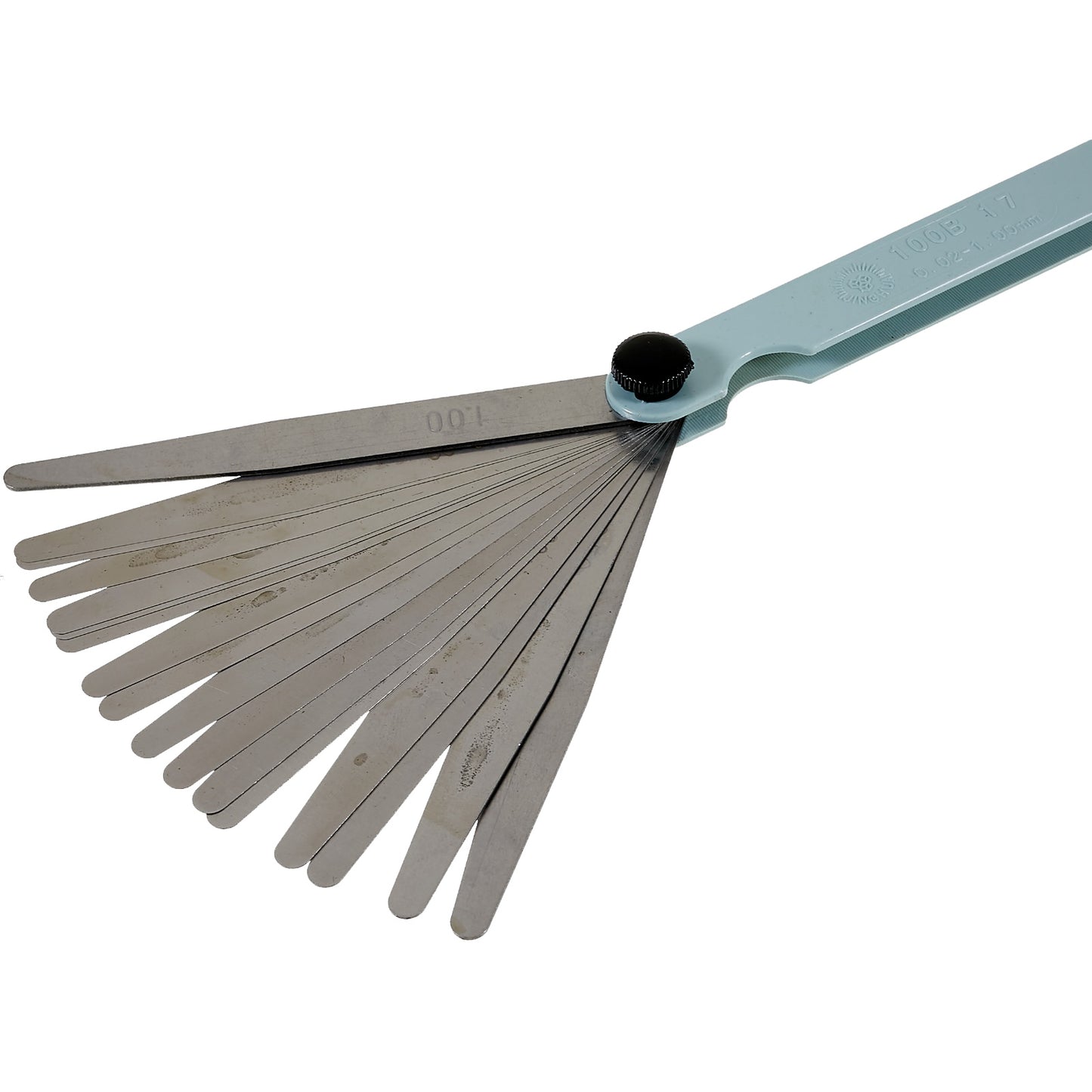 JING HUA 100B17 0.02mm-1mm 17 Blades Thickness Gap Metric Filler Feeler Gauge Measure Tool