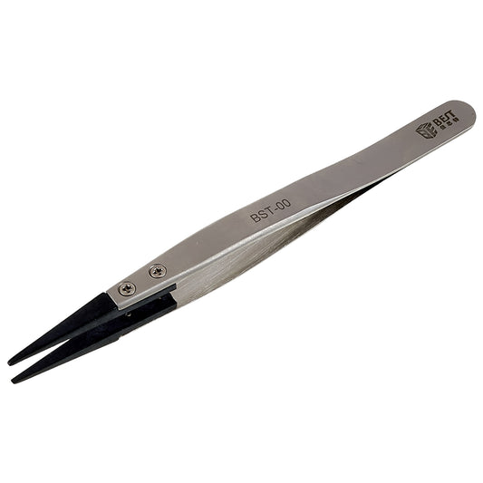 Uniqkart BST-00 Anti-Static Tweezers PPS Plastic Head Tweezers Mobile Phone Tablet Precision Repairing Tool