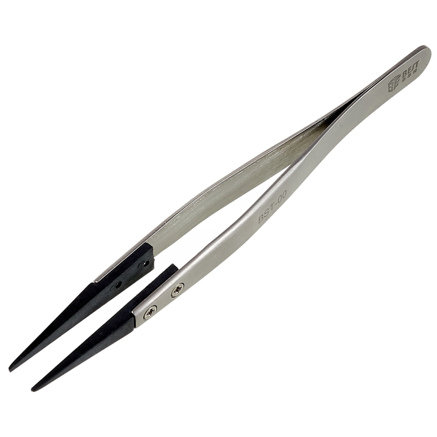 Uniqkart BST-00 Anti-Static Tweezers PPS Plastic Head Tweezers Mobile Phone Tablet Precision Repairing Tool