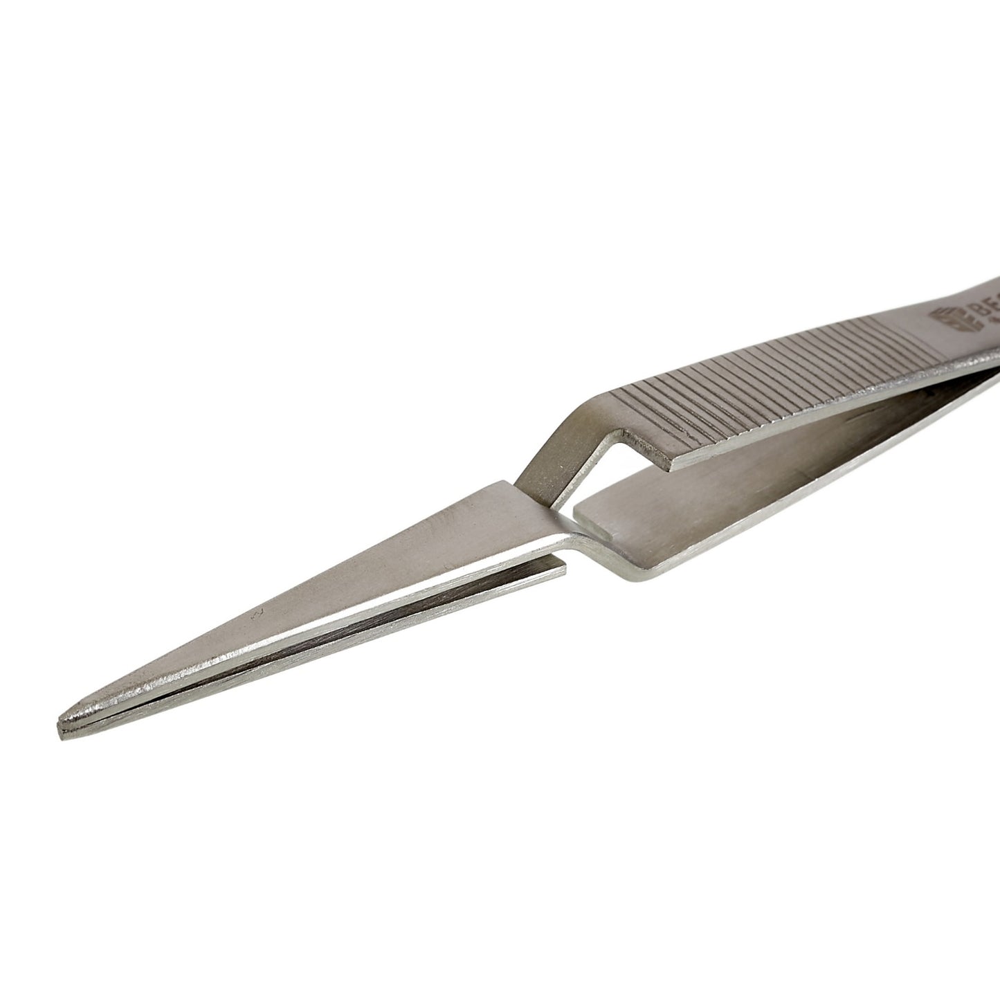 Uniqkart BST-F12.5 Anti-Slip Self Closing Tweezers Cross Lock Soldering Tweezers for Mobile Phone Tablets Maintenance