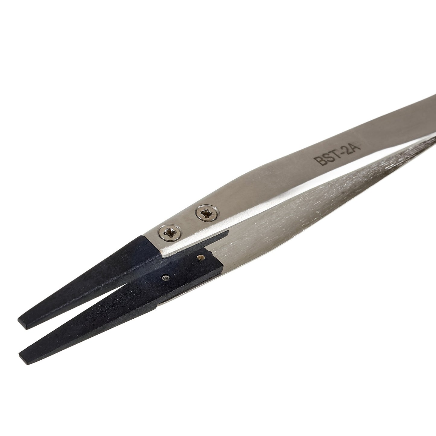 Best BST-2A Anti-Static Tweezers PPS Coated Straight Tip Tweezers for Mobile Phone Tablets Maintenance