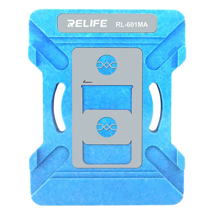Relife RL-601MA A8-A15 CPU Reballing Stencil Platform for iPhone 6-13 Pro Max IC Chip Planting Tin Template Fixture