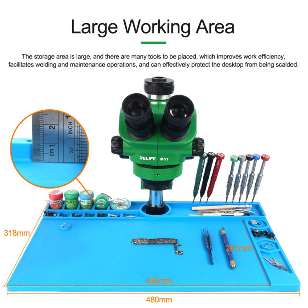 Relife RL-160B Magnetic Multifunctional Microscope Base Preservative Desktop Microscope Storage Area High-Temperature Resistance
