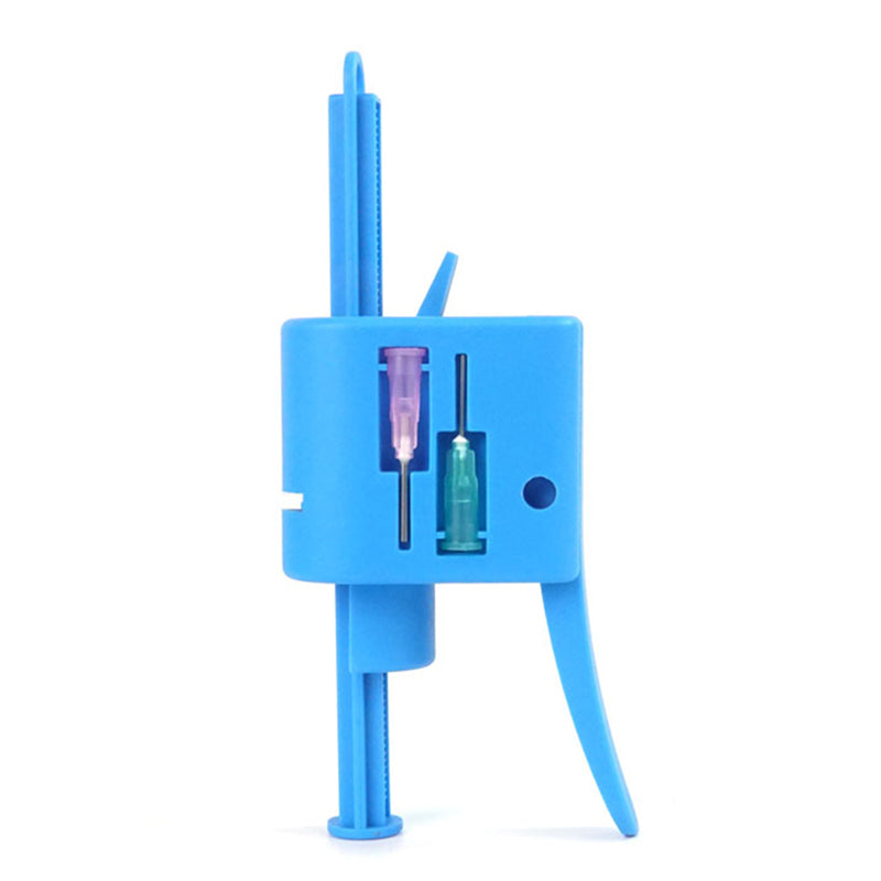 Relife RL-062A Manual Glue Gun with 2 Different Needle Booster Handheld Glue Guns for 10CC Syringe Oil, Solder Paste