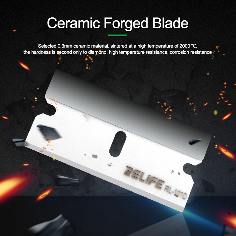 Relife RL-023A Preservative Screen Repair Blade High Hardness Ceramic Glue Remover for Mobile Phones