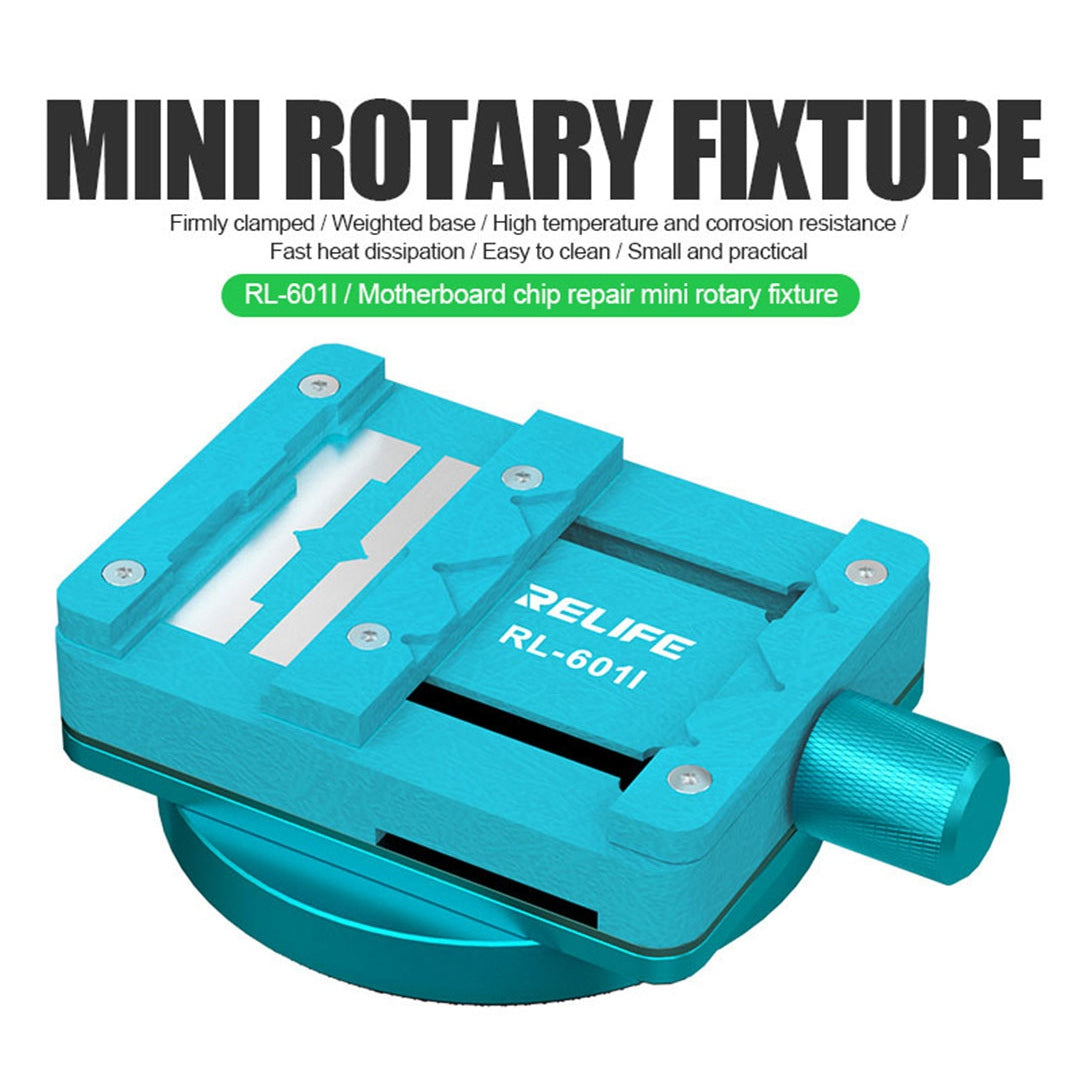 Relife RL-601I Mini Rotating Fixture Motherboard Chip BGA for Mobile Phone PCB Multi-function Clamp Chip Glue Removal