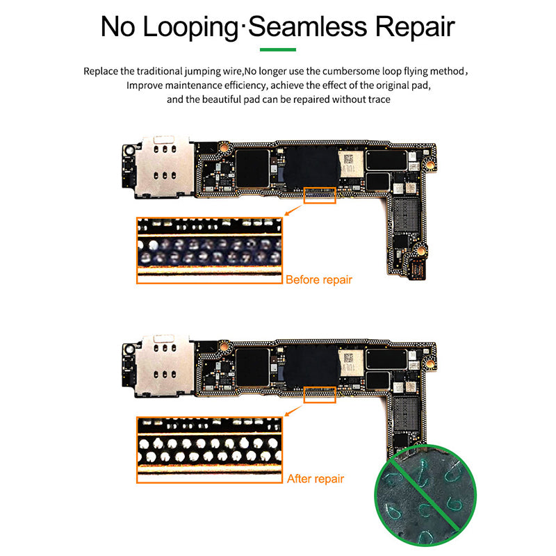 Relife RL-007GA Repair Solder Points No Looping Repair Spot Welding Piece Suitable for Phone Pads