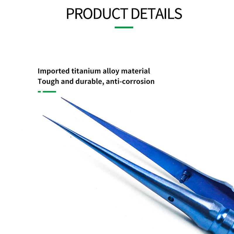 Relife RT-11B Straight Tip Tweezers Titanium Alloy 0.15mm Tip Precision Tweezers Professional Maintenance Tool
